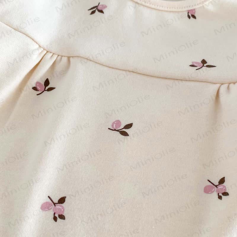 Baby Floral Ruffle Long Sleeve Top and Pants Pajama 2-piece Set - image 5