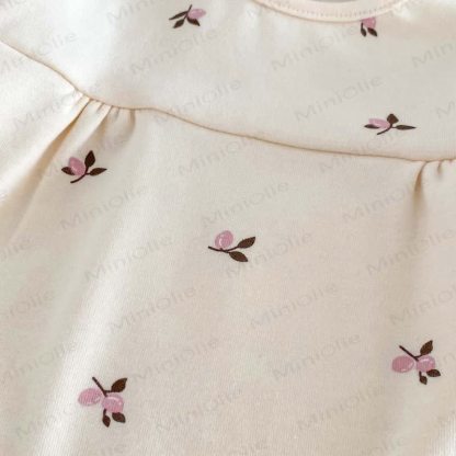 Baby Floral Ruffle Long Sleeve Top and Pants Pajama 2-piece Set - image 5