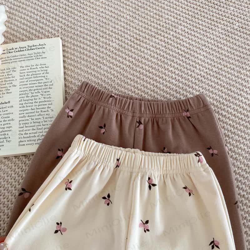 Baby Floral Ruffle Long Sleeve Top and Pants Pajama 2-piece Set - image 8