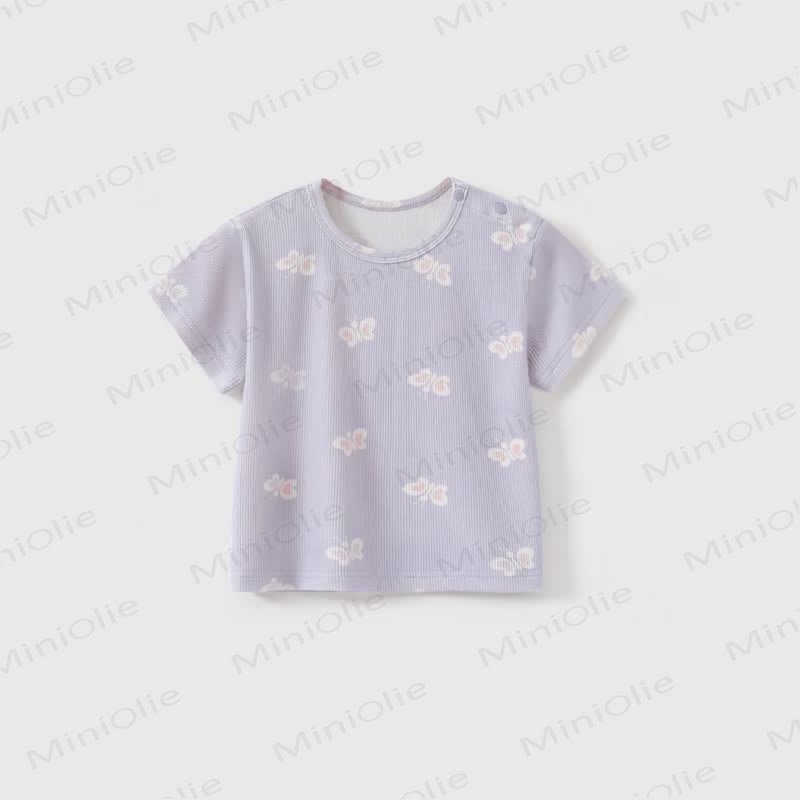 Baby Toddler Ribbed T-Shirt - Purple - 3-4T - image 3