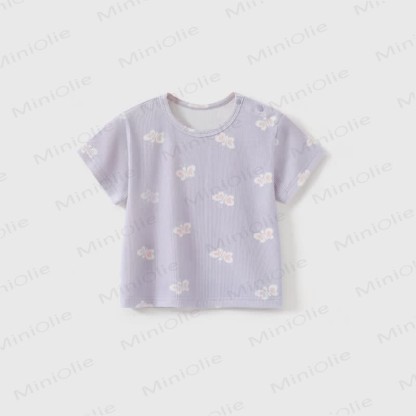 Baby Toddler Ribbed T-Shirt - Purple - 3-4T - image 3