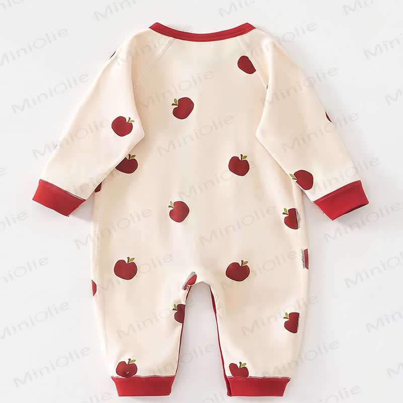 Baby  Apple/Bear Wrap Romper with Hat - image 4