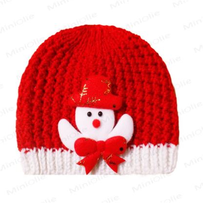 Baby Christmas Knit Beanie - Tree - 0-3T - image 8