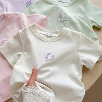 Toddler Girls Flower/Animal Print Tee and Pants 2-piece Set - image 8