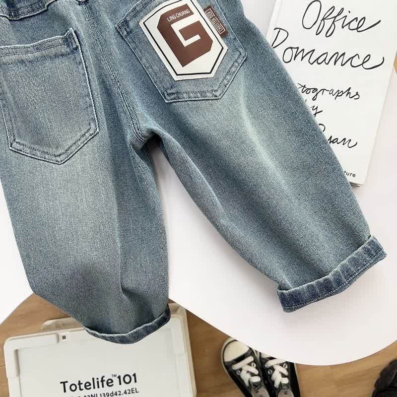 Toddler Boys Blue Vintage Relaxed Fit Denim Pants - image 5