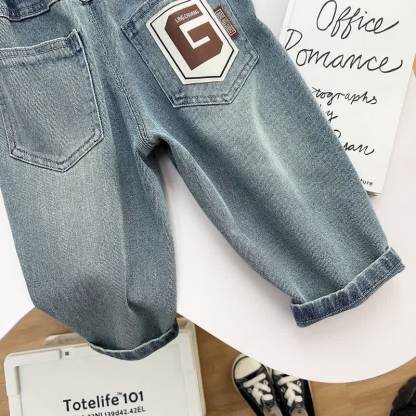 Toddler Boys Blue Vintage Relaxed Fit Denim Pants - image 5