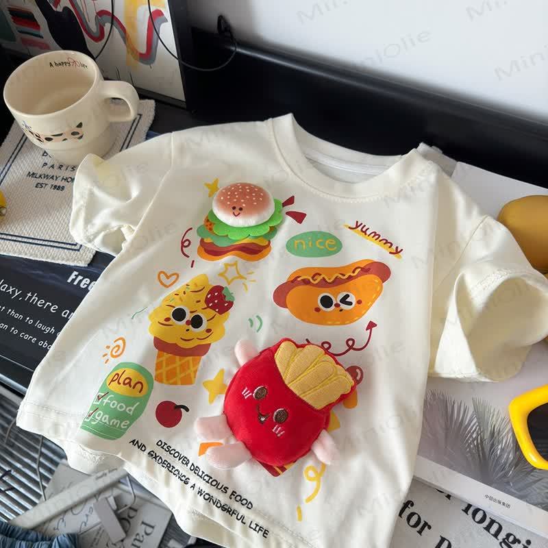 YUMMY Toddler Food Print T Shirt - image 4