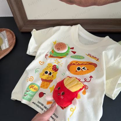 YUMMY Toddler Food Print T Shirt - image 9