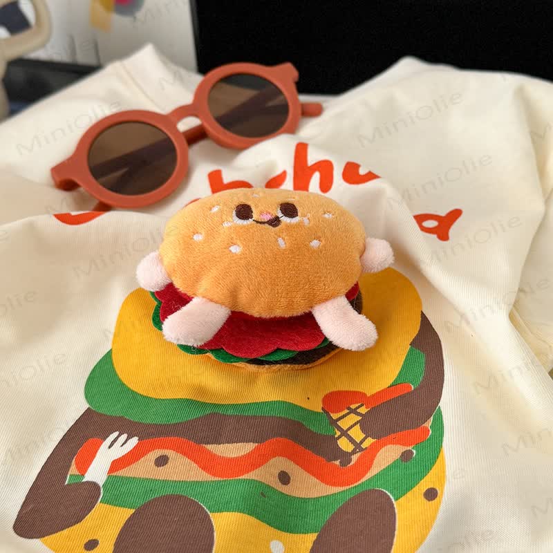 DACHSHUND Toddler Burger 3D Applique Graphic T-Shirt - image 7