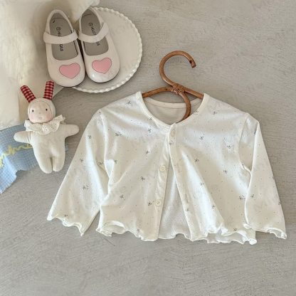 Baby Toddler Sweet Bow Ribbed Cardigan - image 4