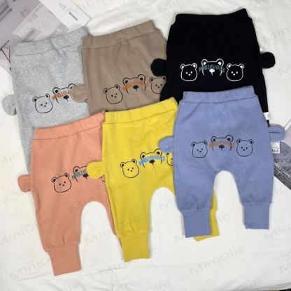 AMBIEUOCS Baby Bear Print Top and Pants Pyjama 2-piece Set - image 8