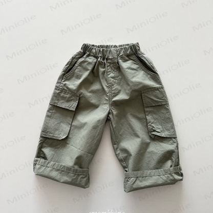 Toddler Baby Boys Relaxed Fit Cargo Pants - Green - 5-6Y - image 2