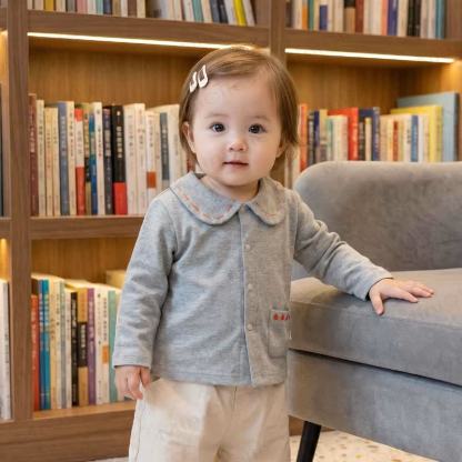 Baby Peter Pan Collar Long Sleeve T-Shirt - image 2