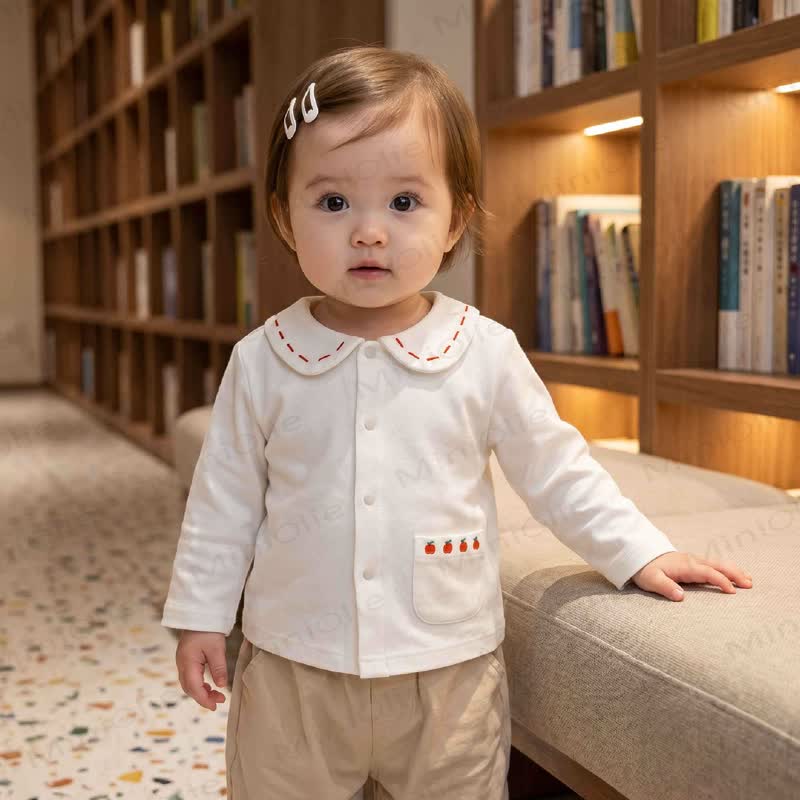 Baby Peter Pan Collar Long Sleeve T-Shirt - image 4