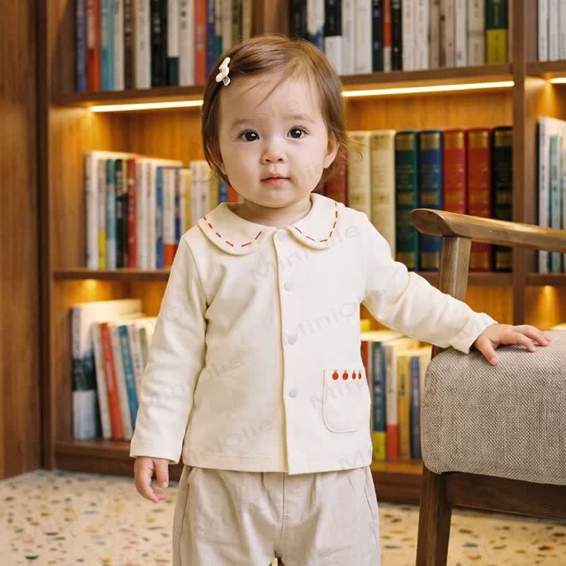 Baby Peter Pan Collar Long Sleeve T-Shirt - image 6