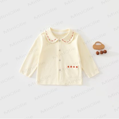 Baby Peter Pan Collar Long Sleeve T-Shirt - Yellow - 2-3T - image 5
