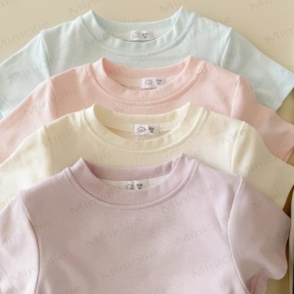 Toddler Kid Girls Ribbed Tee and Pants 2-piece Set - image 11