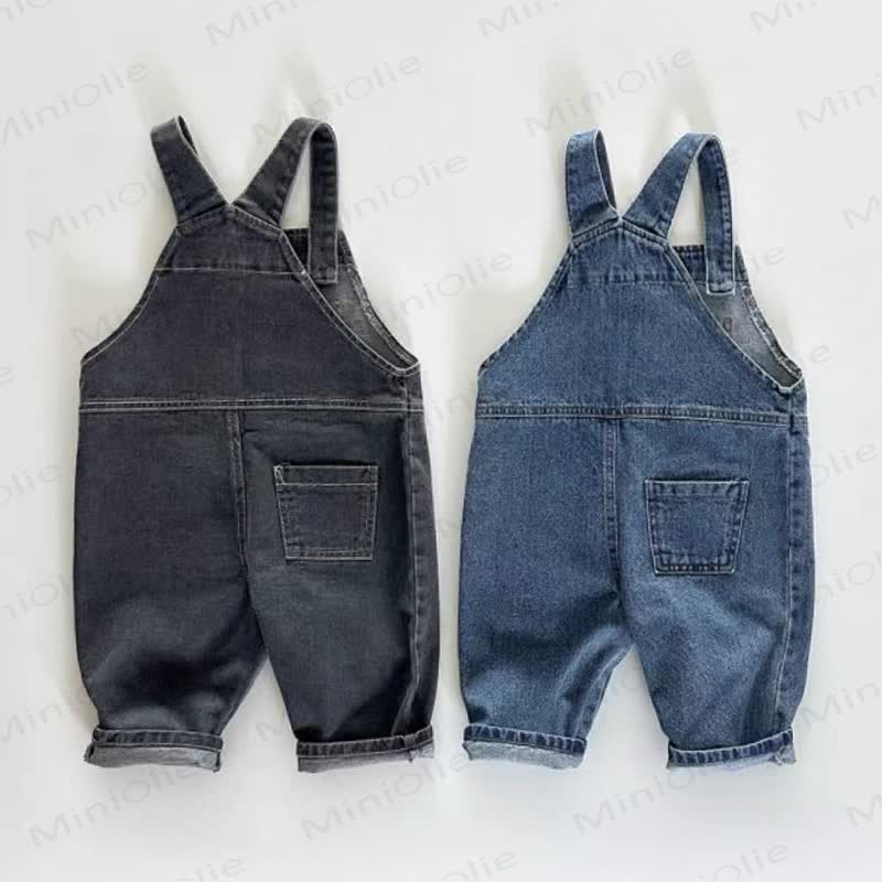 Baby Toddler Denim Pocket Overalls - image 4