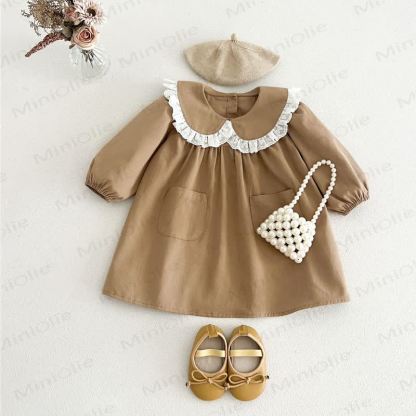 Toddler Girl Lace Collar Dress - image 4