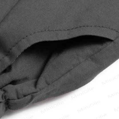 Toddler Boys Solid Color Relaxed Rolled Cuff Wide Leg Pants - image 5