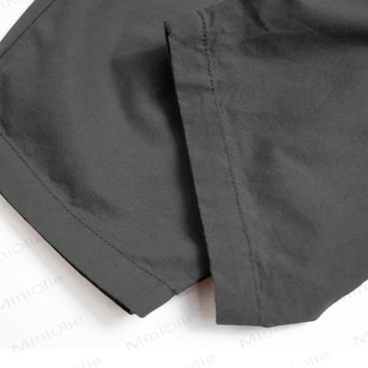 Toddler Boys Solid Color Relaxed Rolled Cuff Wide Leg Pants - image 6