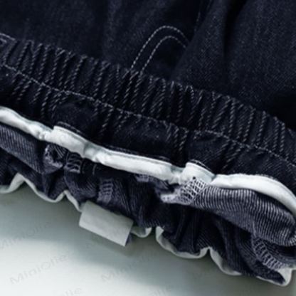 Toddler Girl Animal Embroidered Wide Leg Denim Pants - image 5