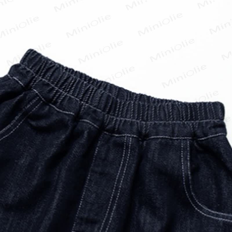 Toddler Girl Animal Embroidered Wide Leg Denim Pants - image 4