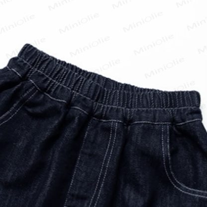 Toddler Girl Animal Embroidered Wide Leg Denim Pants - image 4