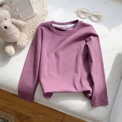 Toddler Kid Stripe Long Sleeve T-Shirt - Purple - 10-11T - image 12