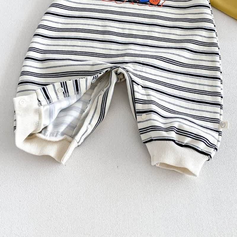 SMILE Colorblock Stripe Baby Romper/Set - image 14