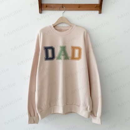 DAD/LITTLE MAN Daddy and Me Sweatshirt - Beige - Adult Sweatshirt: XL - image 2