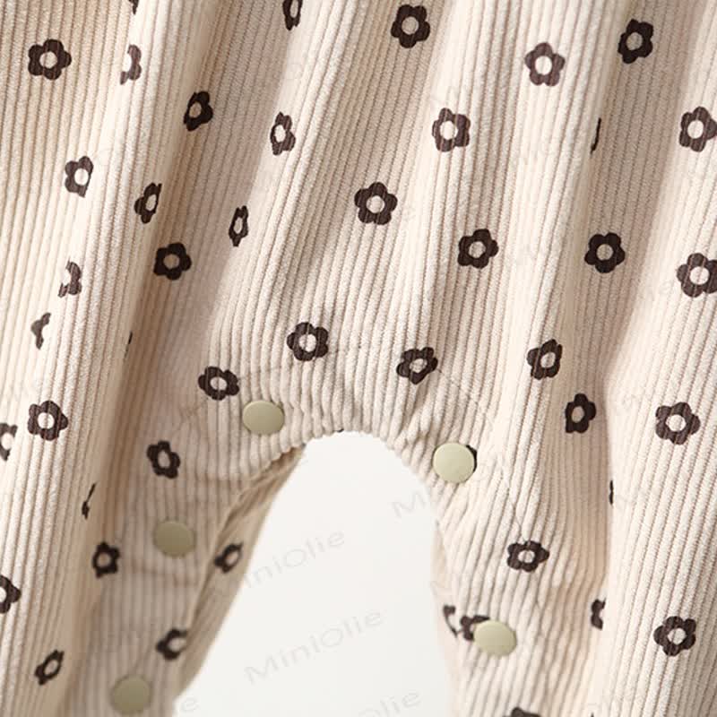 Baby Floral Corduroy Overalls - image 9