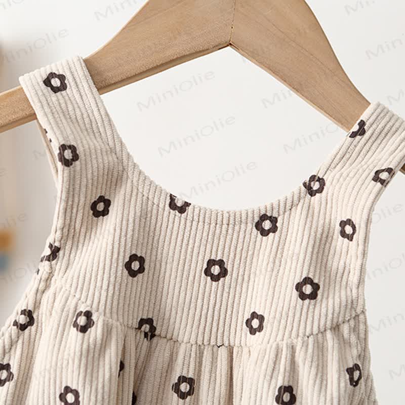 Baby Floral Corduroy Overalls - image 6