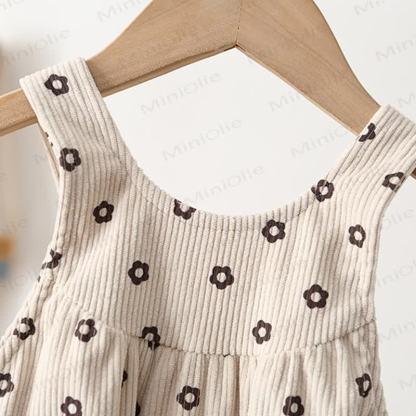 Baby Floral Corduroy Overalls - image 6
