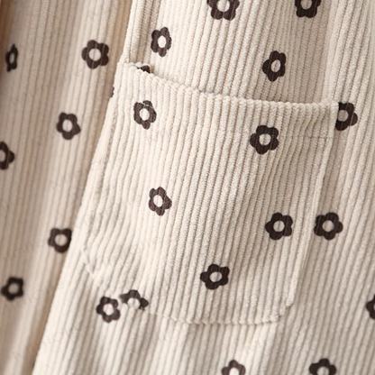 Baby Floral Corduroy Overalls - image 8