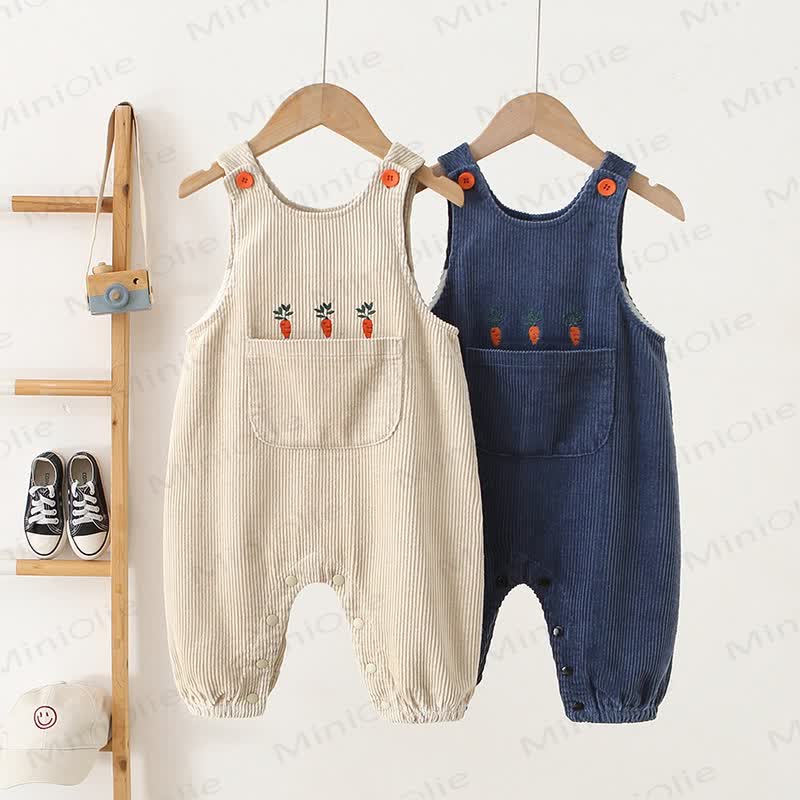 Baby Carrot Pocket Corduroy Overalls - image 1