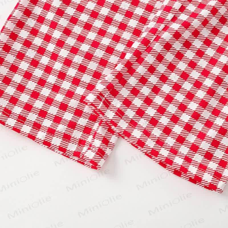 BIG HUGS Toddler Girl Heart Plaid Lounge Set - image 7