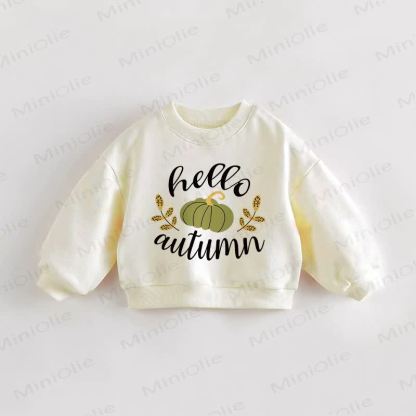 HELLO AUTUMN Baby Toddler Cream Sweatshirt - Cream - 3-5T - image 1