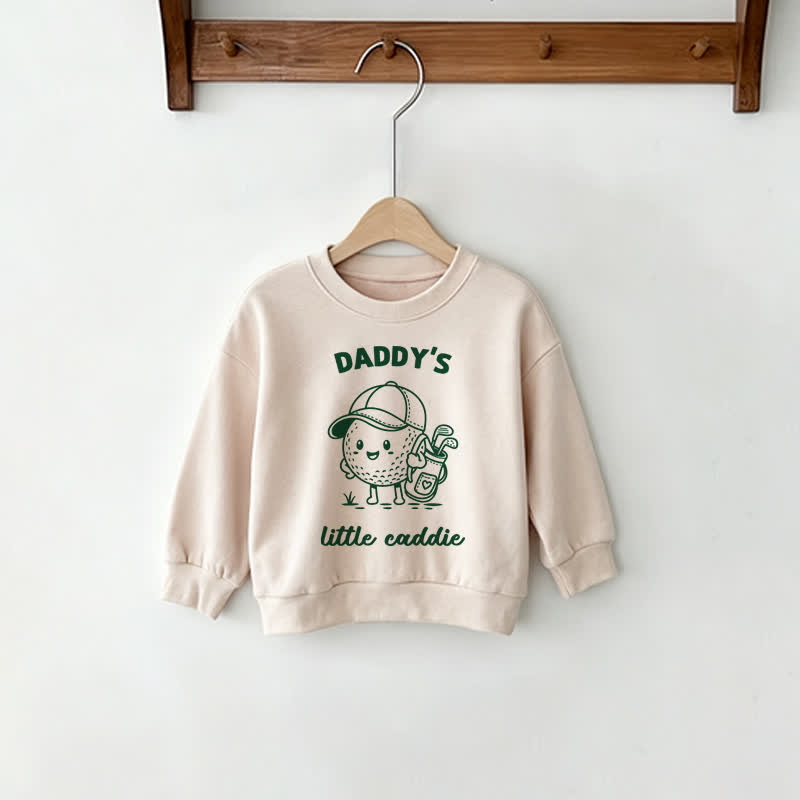BEST DAD BY PAR/DADDY'S LITTLE CADDIE Daddy and Me Sweatshirt - Beige - Baby Sweatshirt: 2-3T - image 2
