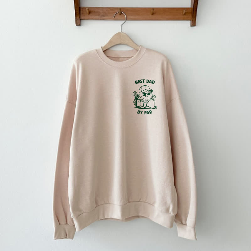 BEST DAD BY PAR/DADDY'S LITTLE CADDIE Daddy and Me Sweatshirt - Beige - Adult Sweatshirt: XL - image 3
