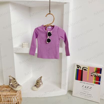 Toddler Casual Crew Neck Long Sleeve Shirt - Lavender - 10-11T - image 12