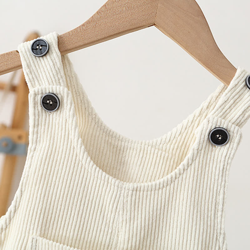 HAPPY DAY Toddler Baby Corduroy Pocket Overalls - image 5