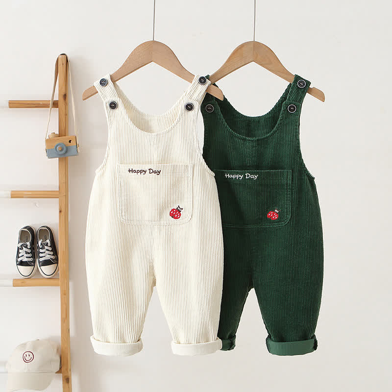 HAPPY DAY Toddler Baby Corduroy Pocket Overalls - image 1