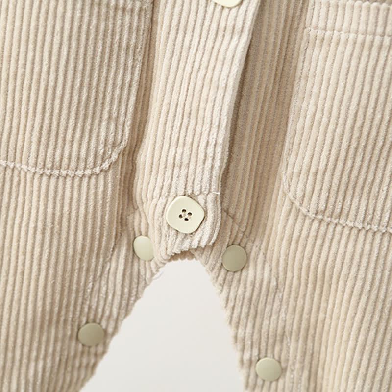 Baby Toddler Girls Mushroom Corduroy Peter Pan Collar Overalls - image 8