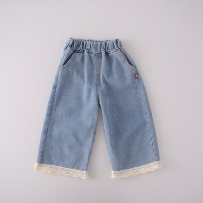 Toddler Girl Bow Knit Vest and Denim Pants 3-piece Set - image 6