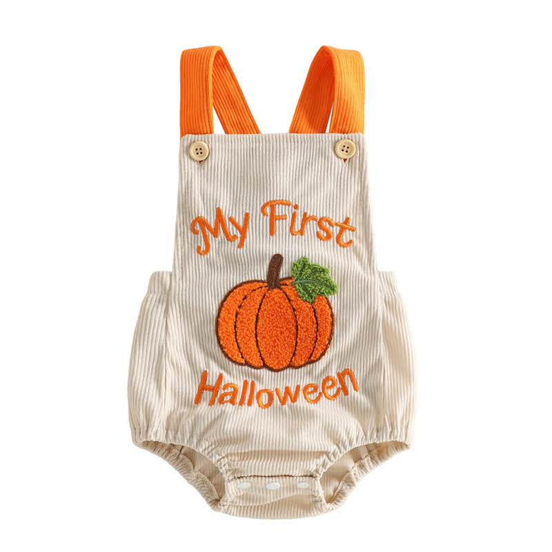 MY FIRST HALLOWEEN Baby Pumpkin Corduroy Bodysuit - image 3