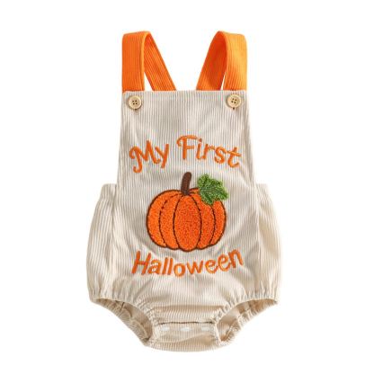 MY FIRST HALLOWEEN Baby Pumpkin Corduroy Bodysuit - image 3