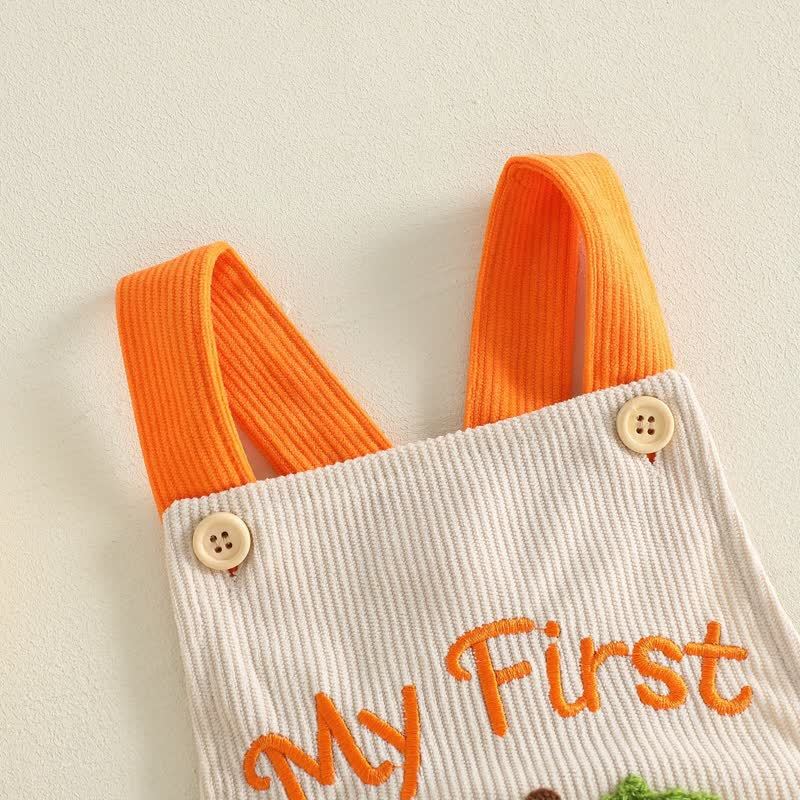 MY FIRST HALLOWEEN Baby Pumpkin Corduroy Bodysuit - image 4