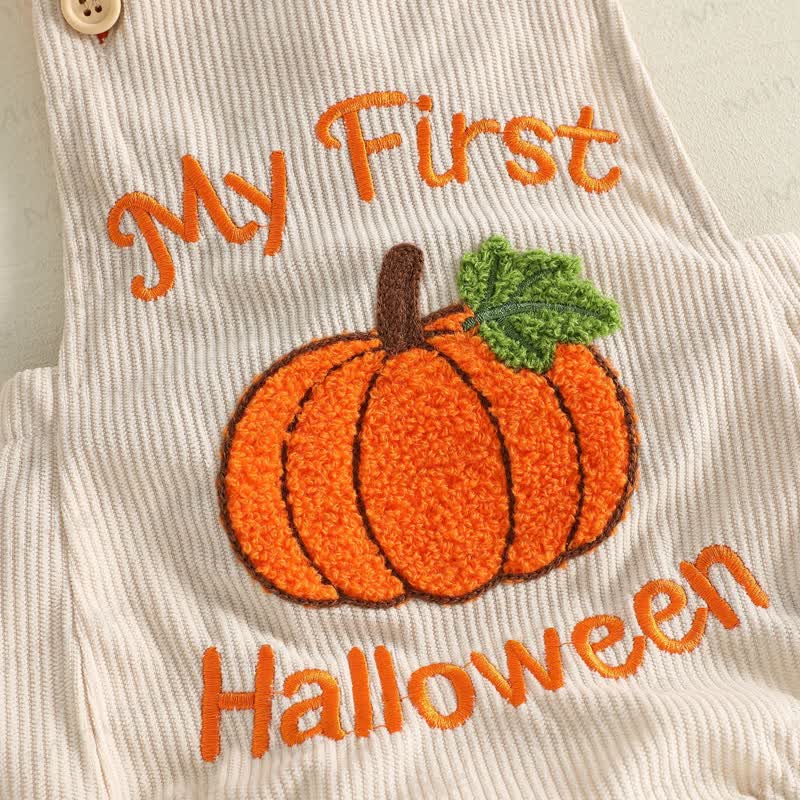 MY FIRST HALLOWEEN Baby Pumpkin Corduroy Bodysuit - image 5