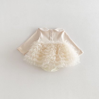Baby Rib Peter Pan Tulle Skitred Bodysuit - image 7